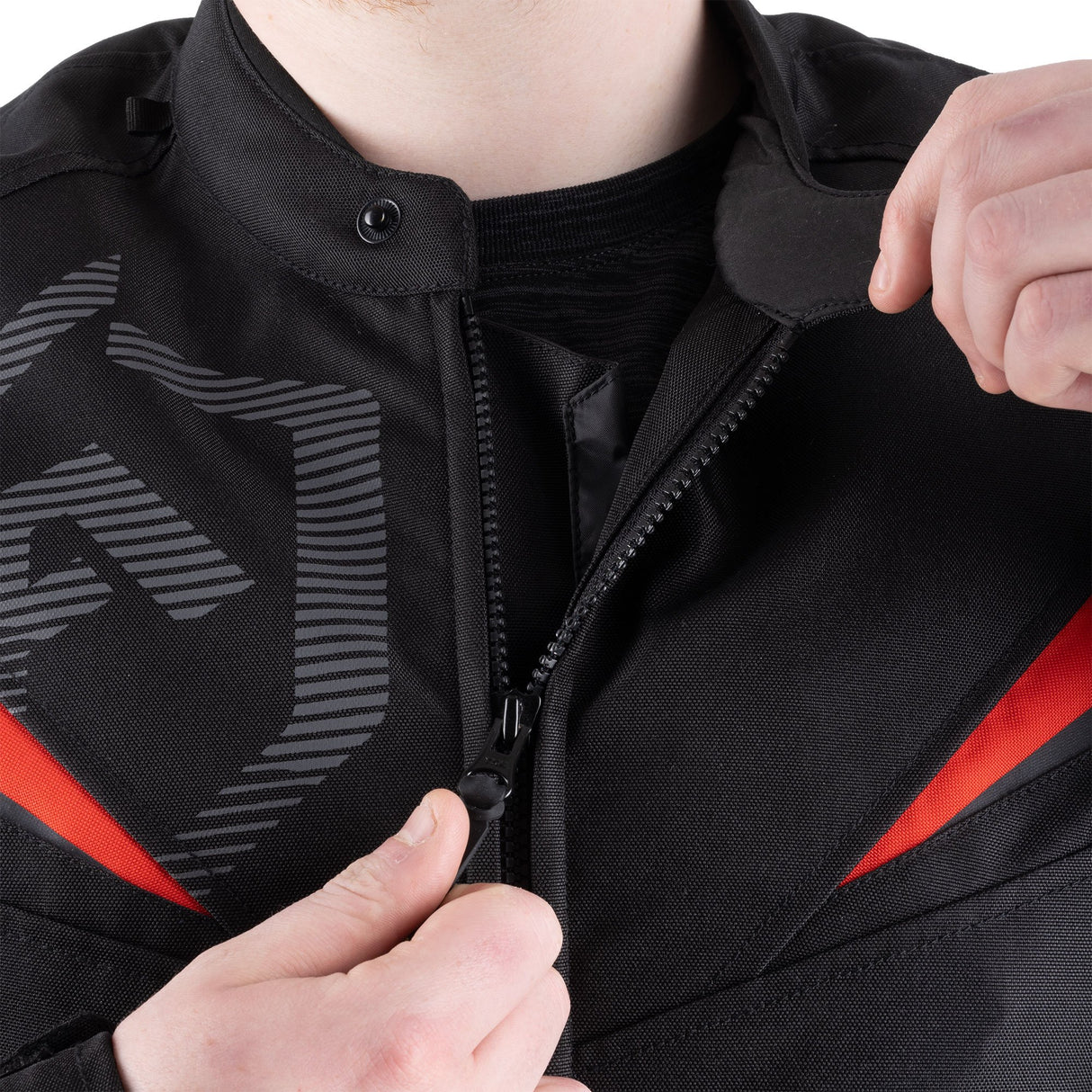 ARMR Eyoshi 3.0 Men's Waterproof Motorcycle Jacket Black Red