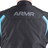 ARMR Eyoshi 3.0 Men's Waterproof Motorcycle Jacket Black Light Grey Blue