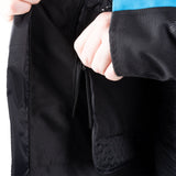ARMR Eyoshi 3.0 Men's Waterproof Motorcycle Jacket Black Light Grey Blue