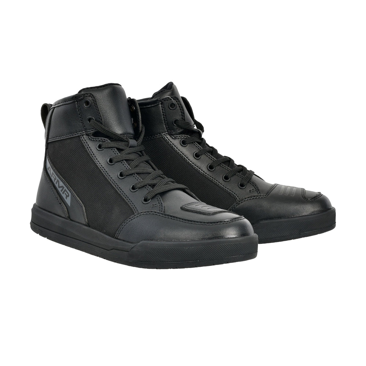 ARMR Aki 1.0 Waterproof Motorcycle Boots Black Mens Hitop Trainers