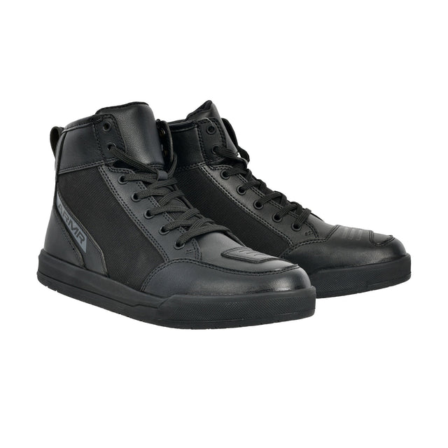 ARMR Aki 1.0 Waterproof Motorcycle Boots Black Mens Hitop Trainers