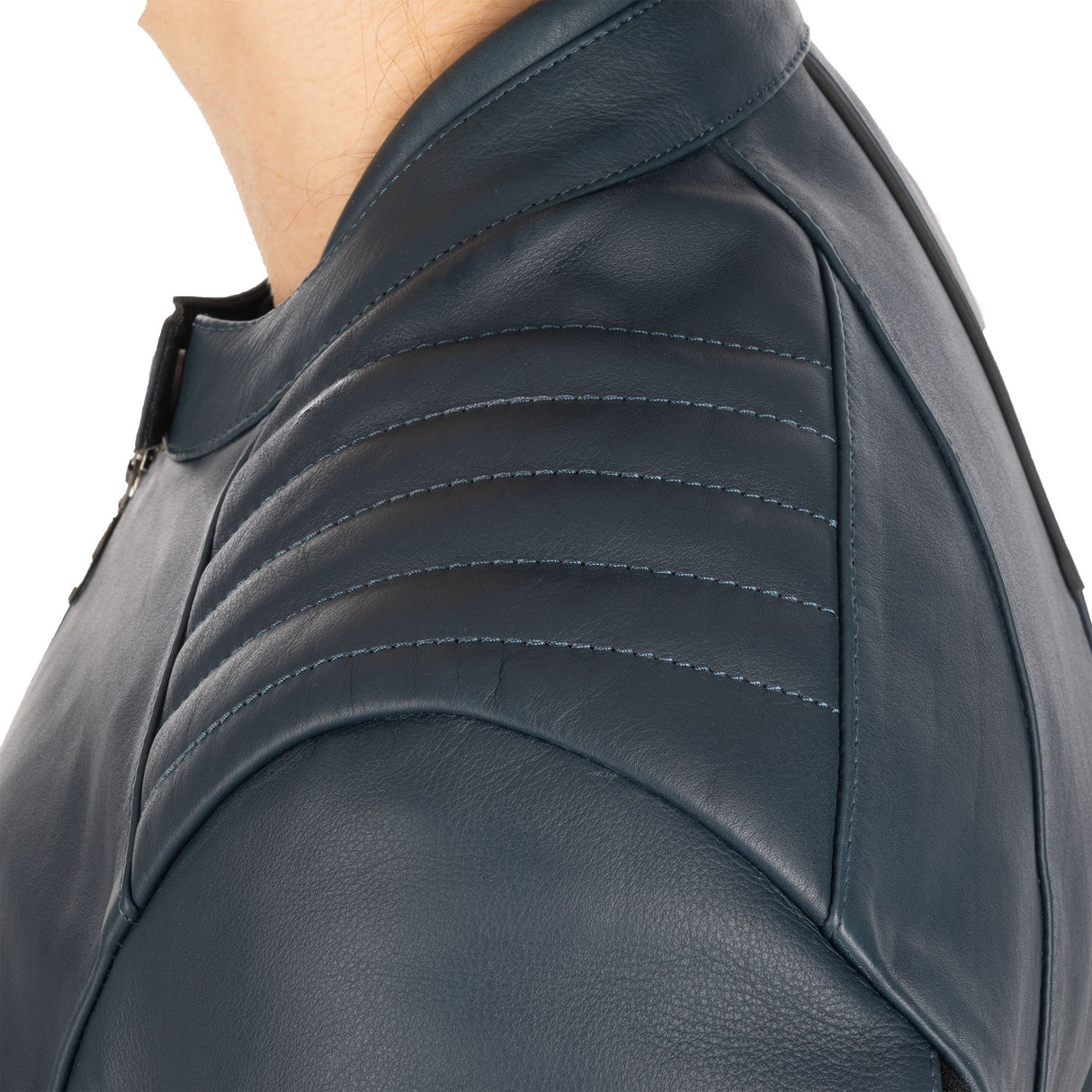 Oxford Radley Ladies Leather Motorcycle Jacket Teal