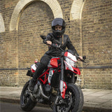Oxford Radley Ladies Leather Motorcycle Jacket Black