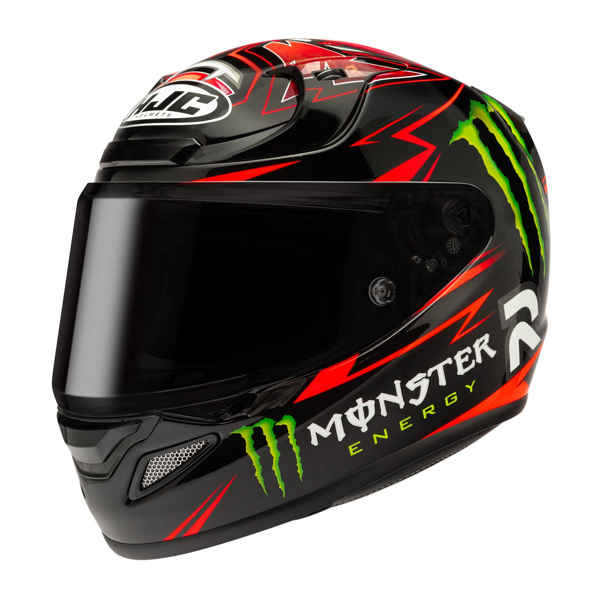 HJC RPHA 12 Quartararo Replica MC1 Motorcycle Helmet Monster Energy Drink Green Red