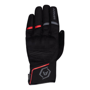 ARMR Eyoshi 3.0 Waterproof Motorcycle Gloves Black Red