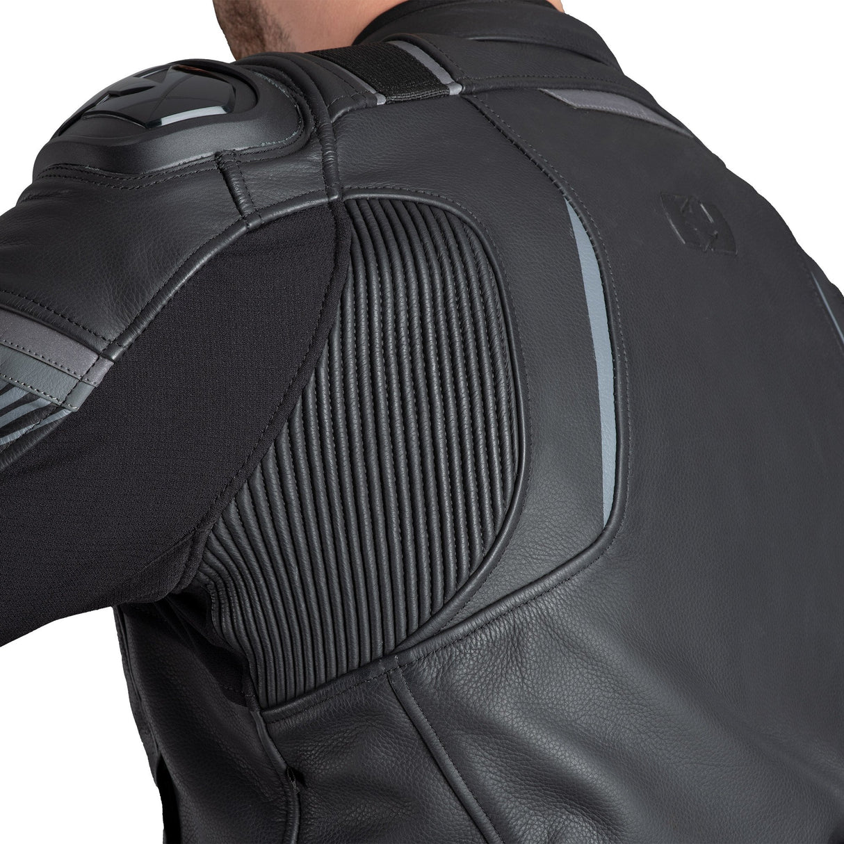 Oxford Cypher 1.0 Men's Leather Motorcycle Jacket Black