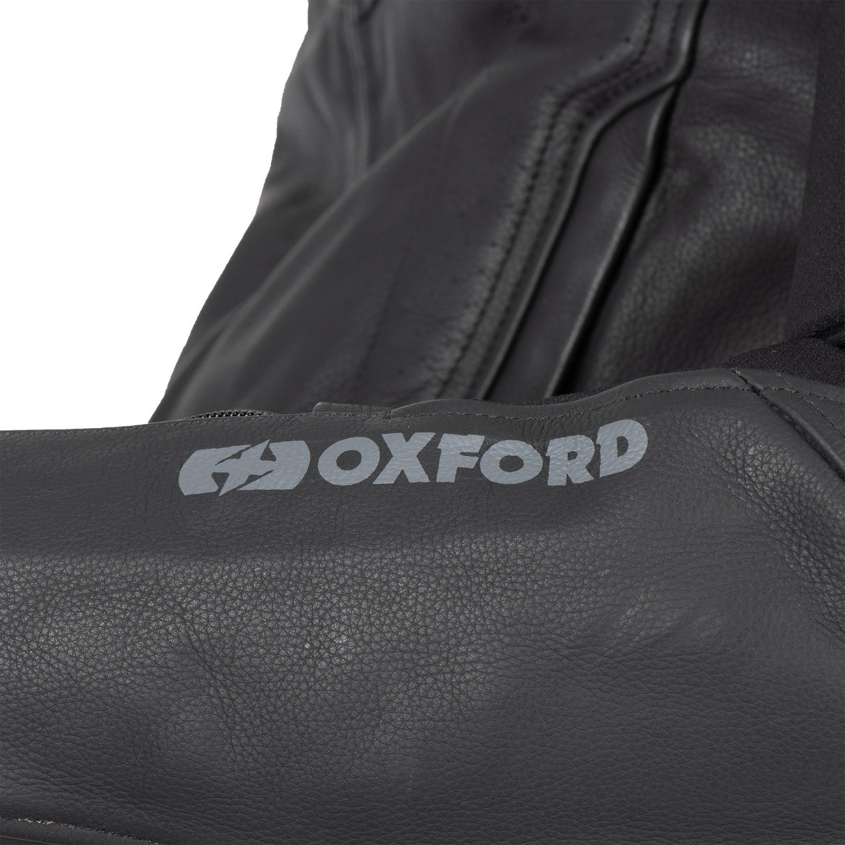 Oxford Cypher 1.0 Leather Black/White/Red Motorcycle Jacket