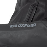 Oxford Cypher 1.0 Leather Black/White/Red Motorcycle Jacket