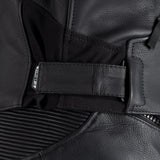 Oxford Cypher 1.0 Leather Black/White/Red Motorcycle Jacket