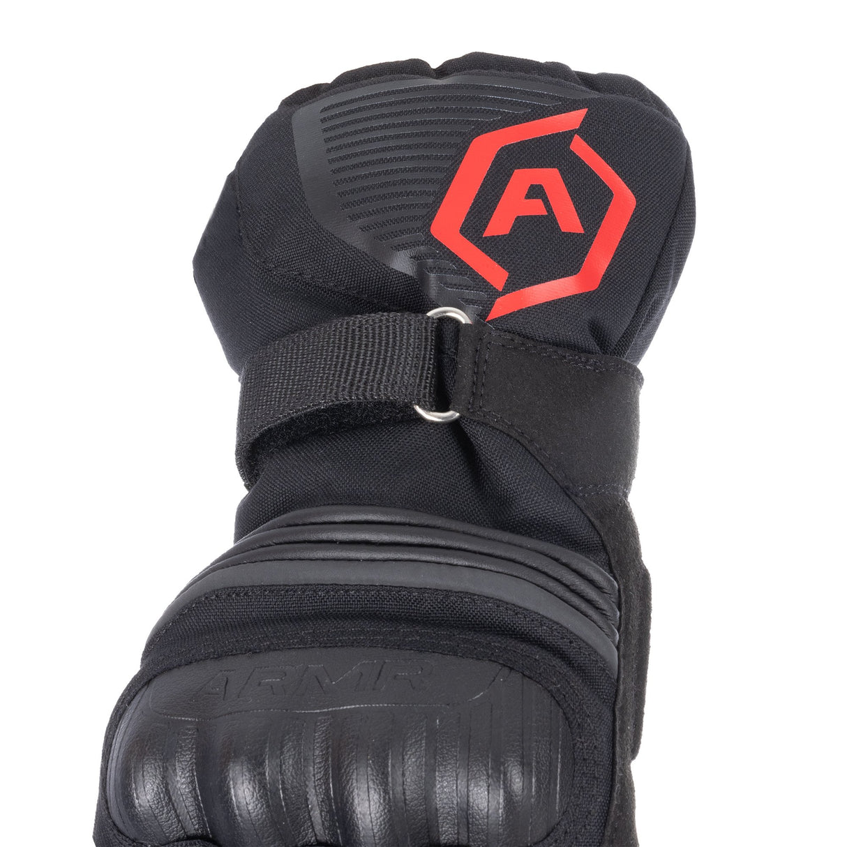 ARMR Kumaji 3.0 Men's Waterproof Motorcycle Gloves Black Red