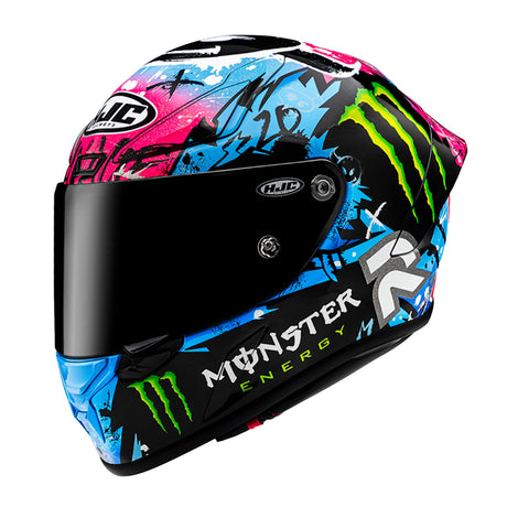 HJC RPHA 1 Quartararo Le Mans Special 2024 MC28 Motorcycle Helmet Monster Energy