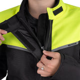Spartan Long Waterproof Ladies Jacket Black/Fluo