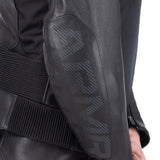 ARMR Raiden 3.0 Men's Leather Motorcycle Jacket Black Yellow Fluo