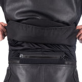 ARMR Raiden 3.0 Men's Leather Motorcycle Jacket Black Yellow Fluo