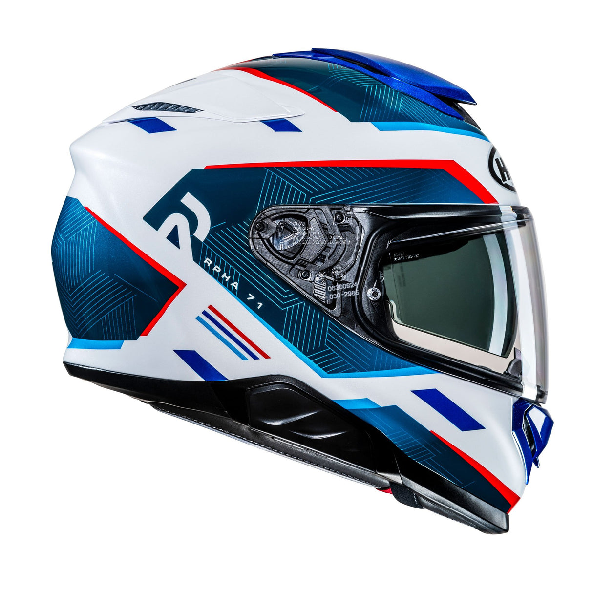 HJC RPHA 71 Ellon MC21 White Red Blue Motorcycle Helmet