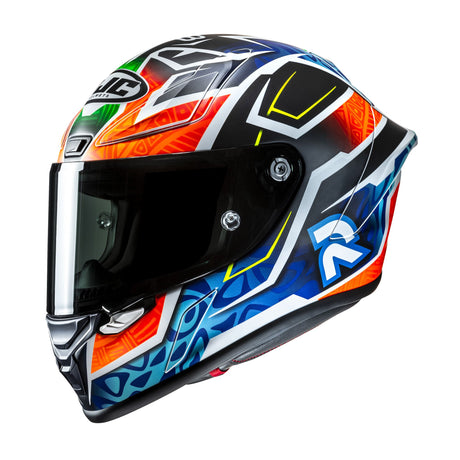 HJC RPHA 1 Binder Replica MC27SF Blue Orange Motorcycle Helmet