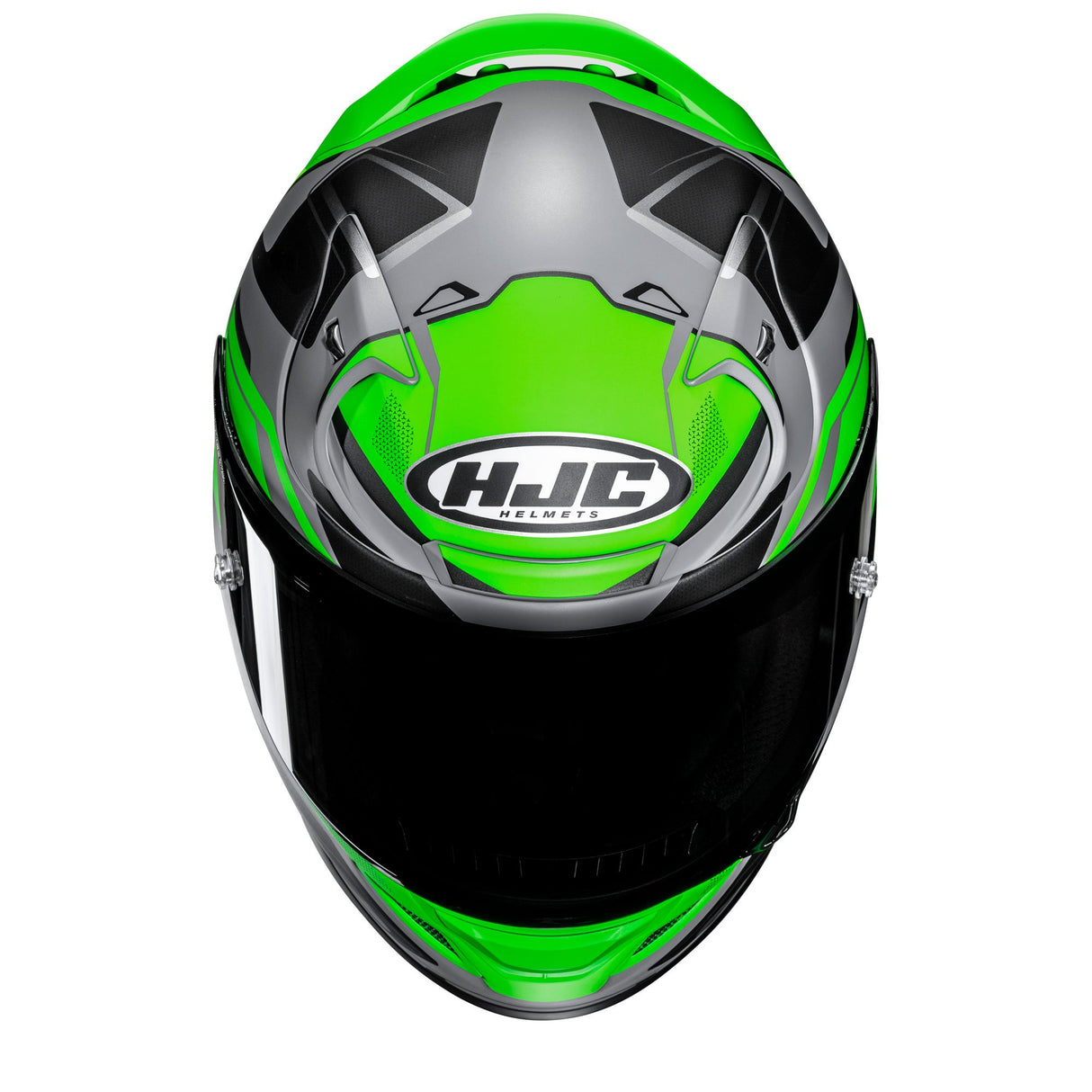 HJC RPHA 12 Brels MC4HSF Green Motorcycle Helmet