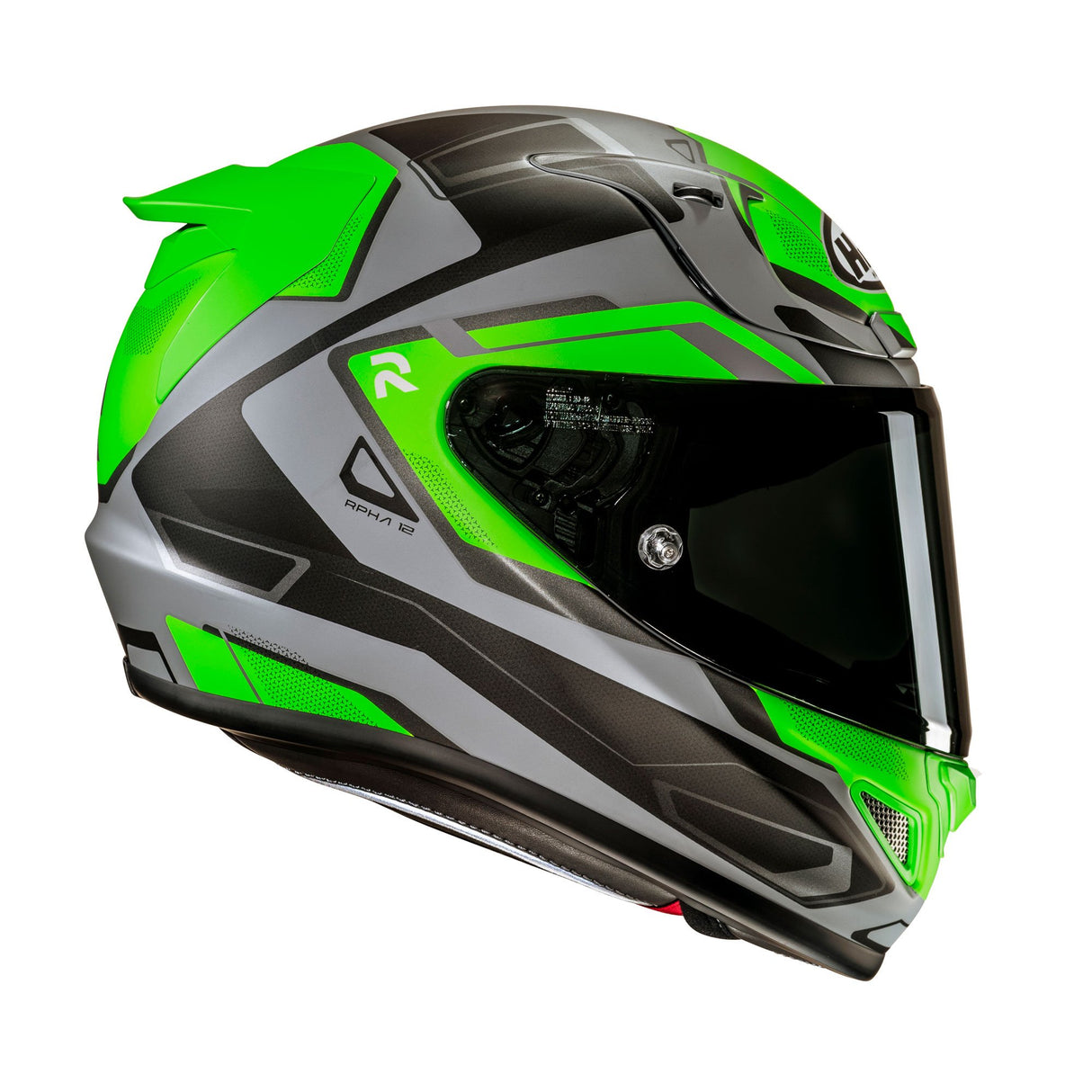 HJC RPHA 12 Brels MC4HSF Green Motorcycle Helmet