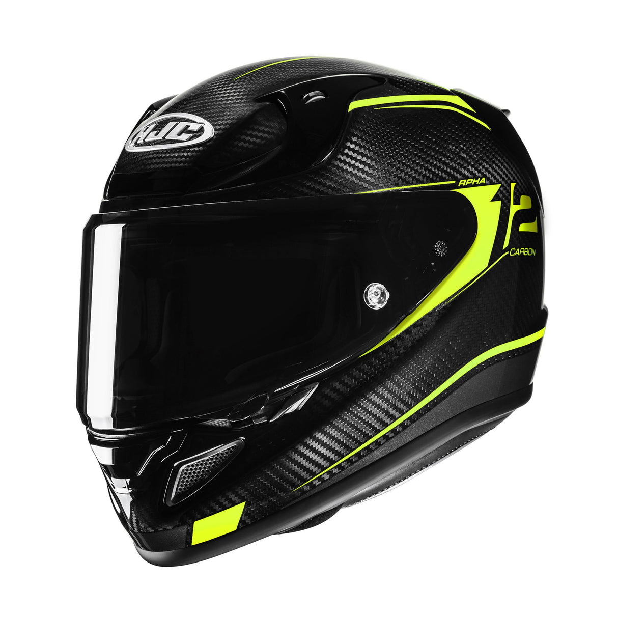 HJC RPHA 12 Carbon Keres MC3H Yellow Motorcycle Helmet Fluo Fluorescent