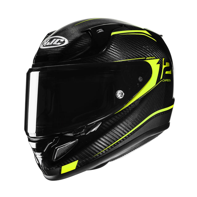 HJC RPHA 12 Carbon Keres MC3H Yellow Motorcycle Helmet Fluo Fluorescent