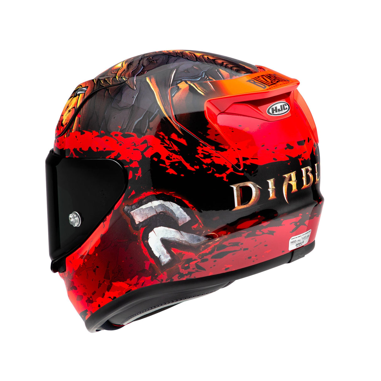 HJC RPHA 12 Diablo Blizzard MC1 Red Motorcycle Helmet