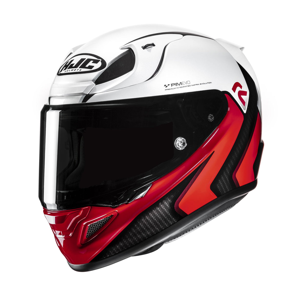 HJC RPHA 12 Kos MC1 Red Motorcycle Helmet White Black