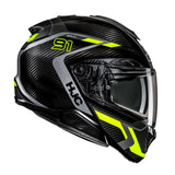 HJC RPHA 91 Carbon Lagos MC3H Yellow Modular Motorcycle Helmet