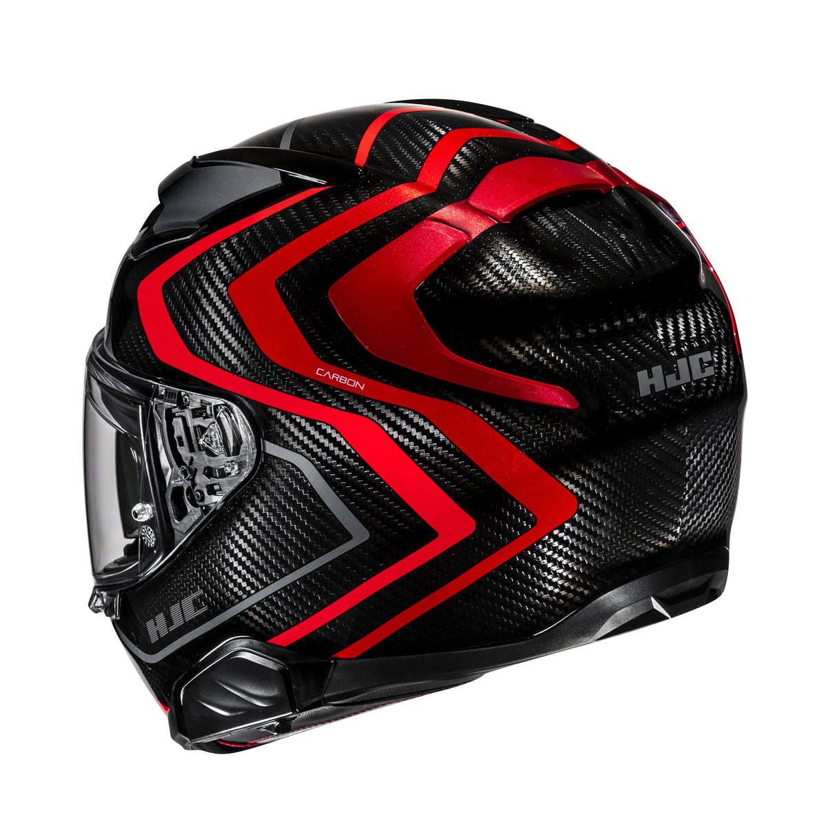 HJC F71 Carbon Nevio MC1 Red Motorcycle Helmet