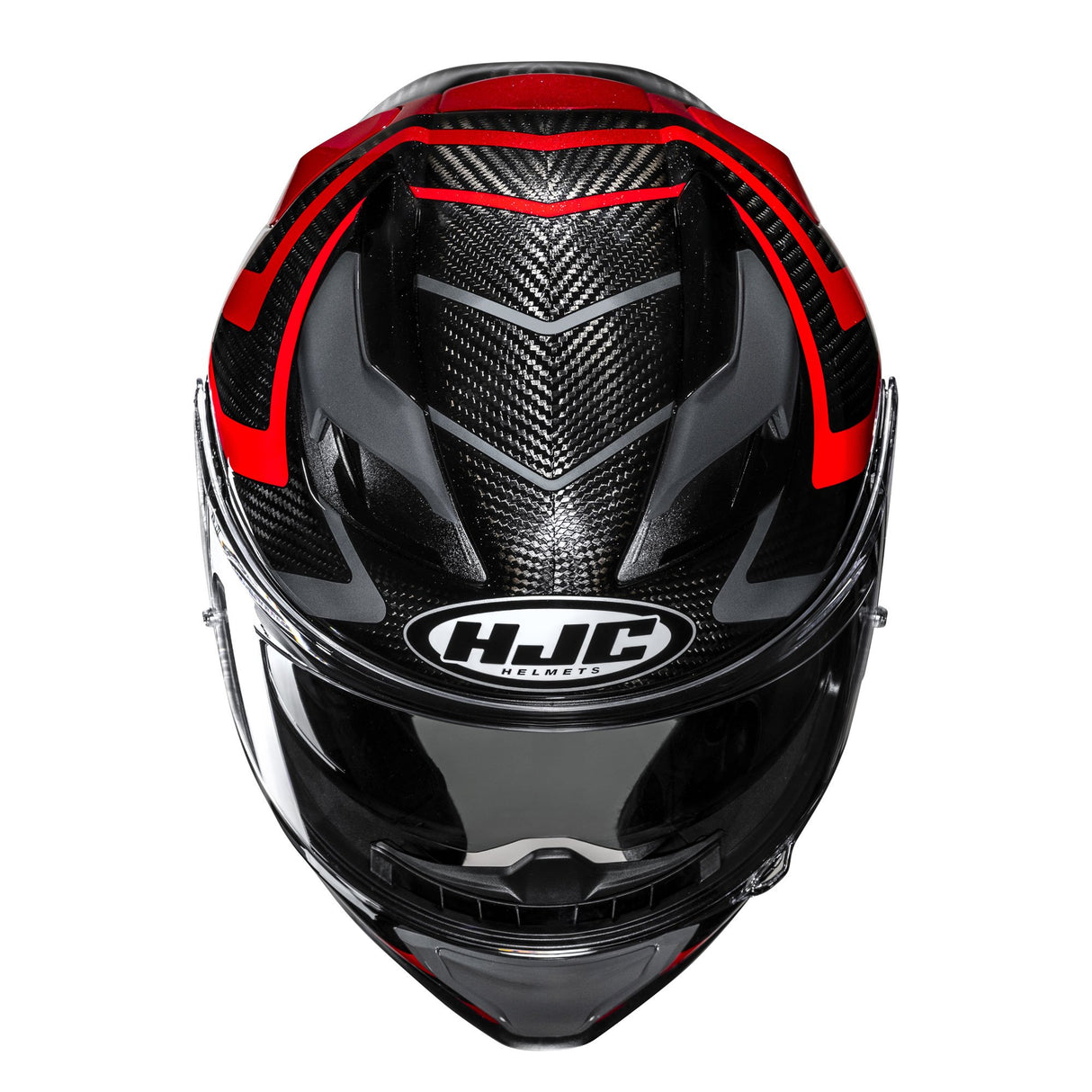 HJC F71 Carbon Nevio MC1 Red Motorcycle Helmet