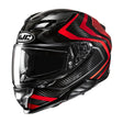 HJC F71 Carbon Nevio MC1 Red Motorcycle Helmet Carbon Fibre