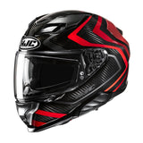HJC F71 Carbon Nevio MC1 Red Motorcycle Helmet Carbon Fibre