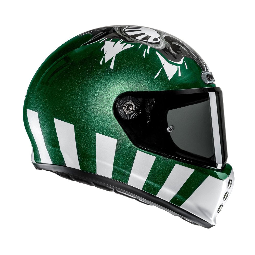 HJC V10 Crania MC4 Green Motorcycle Helmet