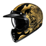 HJC V60 Flame MC9 Gold Motorcycle Helmet