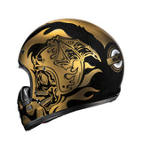 HJC V60 Flame MC9 Gold Motorcycle Helmet