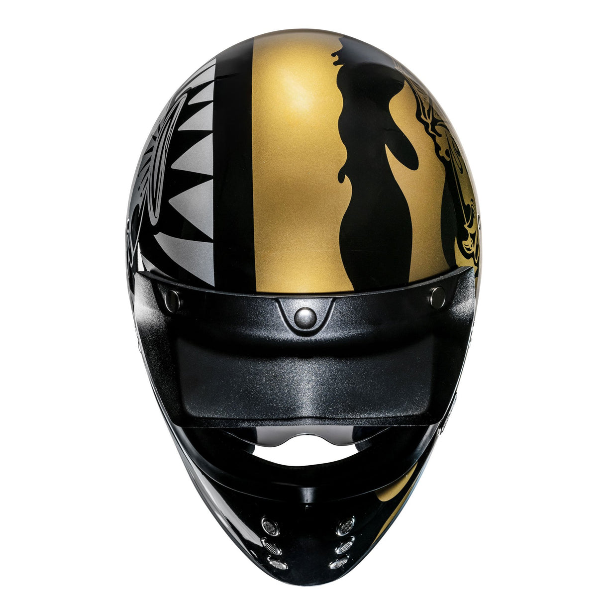 HJC V60 Flame MC9 Gold Motorcycle Helmet