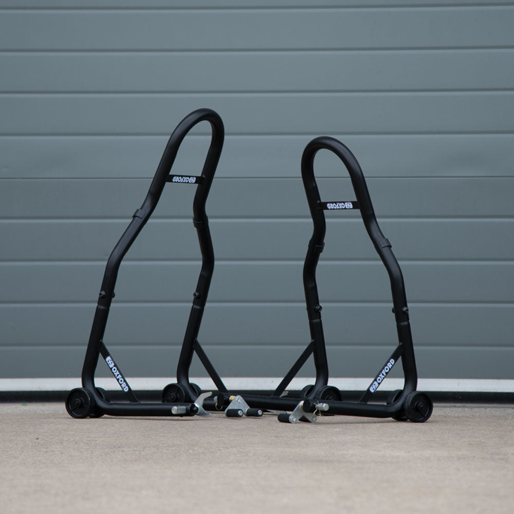 Oxford SP822 Motorcycle Black Front Paddock Stand 2.0 Heavy Duty