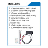 Oxford EL112 Motorcycle Junction Box - 12V With Fused Power Outlets
