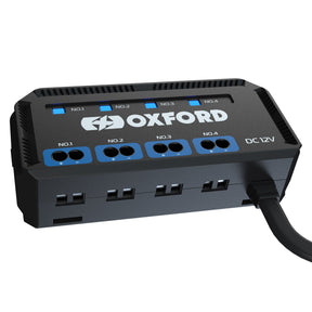 Oxford EL112 Motorcycle Junction Box - 12V With Fused Power Outlets
