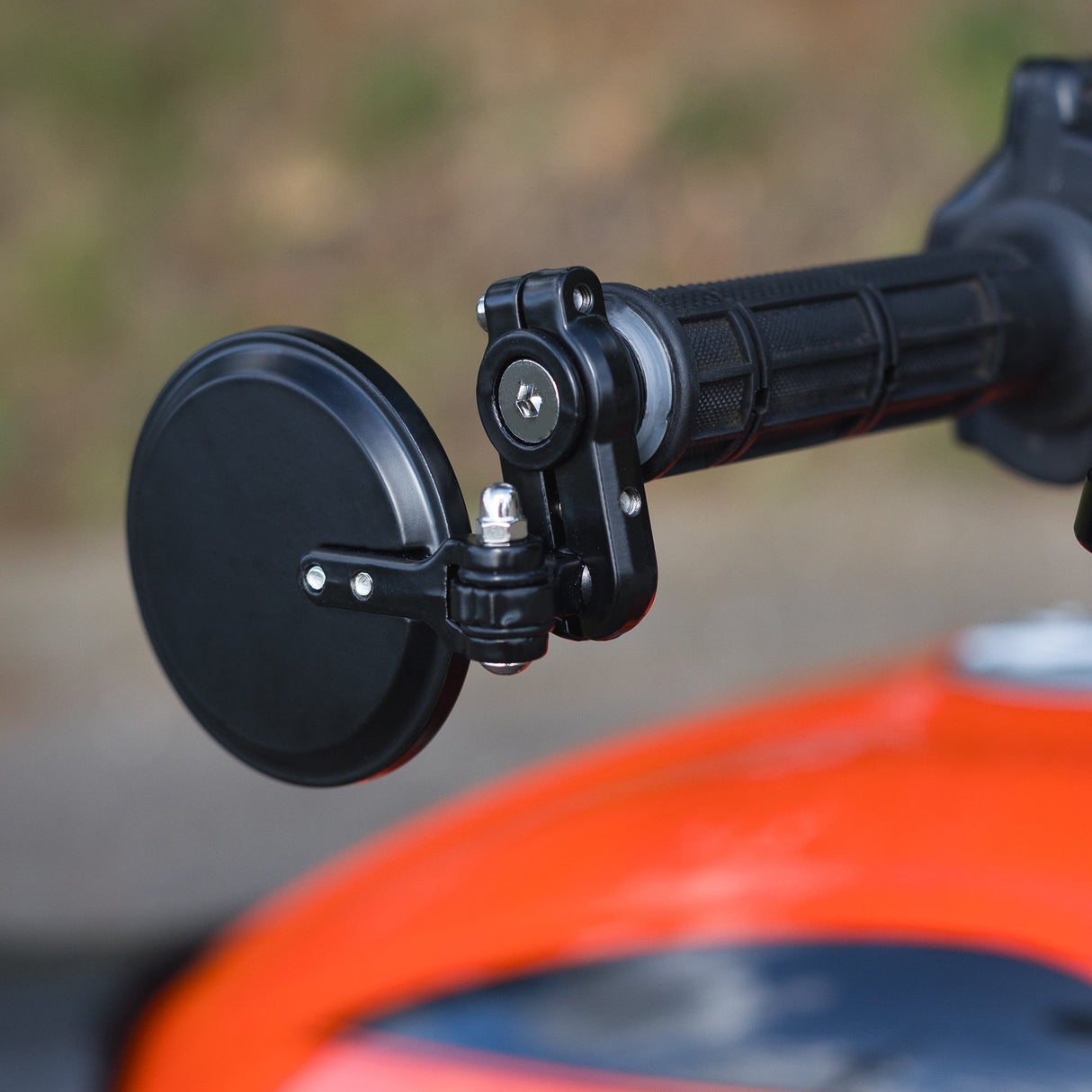 Oxford OX514 Fold-Away Motorcycle Bar End Mirrors - Black Set