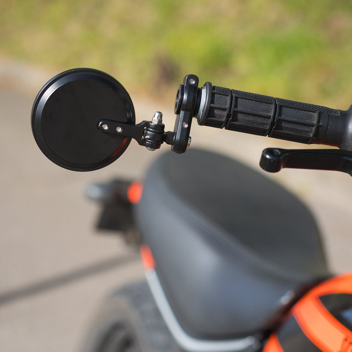 Oxford OX514 Fold-Away Motorcycle Bar End Mirrors - Black Set