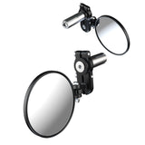 Oxford OX514 Fold-Away Motorcycle Bar End Mirrors - Black Set