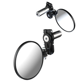 Oxford OX514 Fold-Away Motorcycle Bar End Mirrors - Black Set