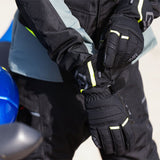 ARMR Kiso 4.0 Men's Waterproof Motorcycle Gloves Black Yellow Fluo