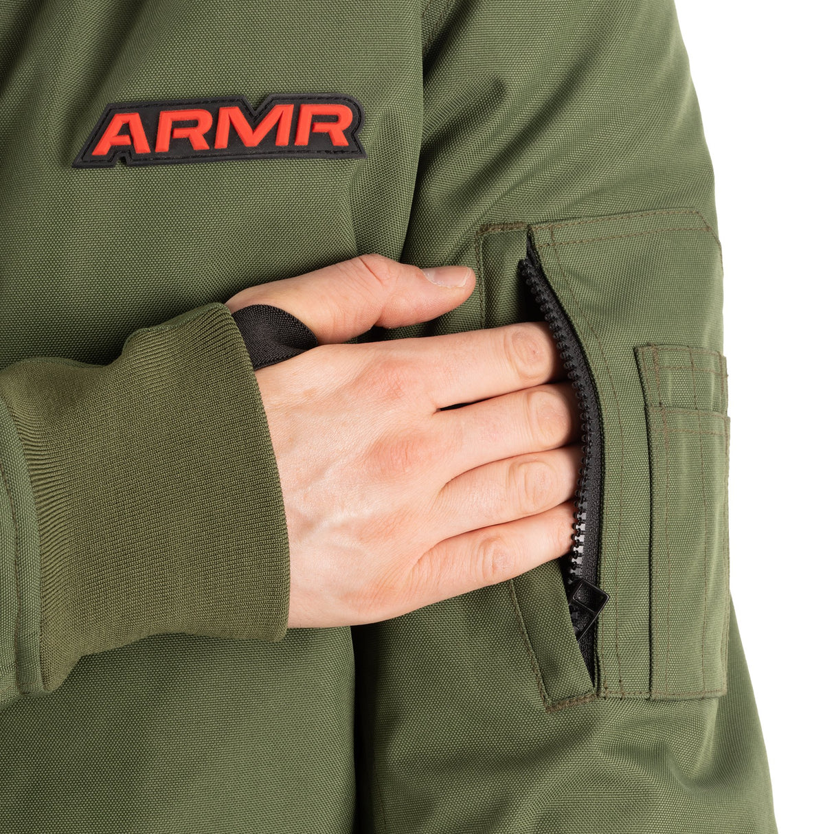 ARMR Bomber 2.0 Men's Motorcycle Jacket Khaki Green