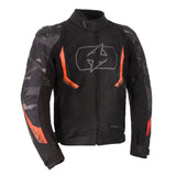 Oxford Omega 1.0 D2D Motorcycle Jacket Black Camouflage Red