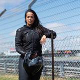 Oxford Omega 1.0 D2D Ladies Motorcycle Jacket Stealth Black