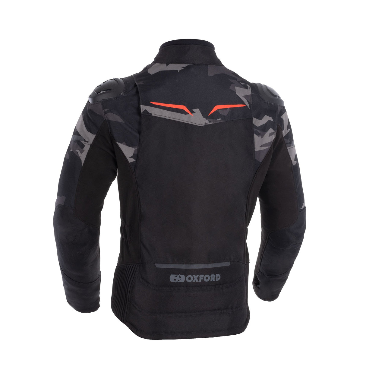 Oxford Omega 1.0 D2D Ladies Motorcycle Jacket Black Camo Red