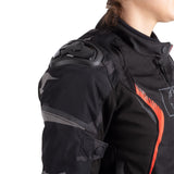 Oxford Omega 1.0 D2D Ladies Motorcycle Jacket Black Camo Red