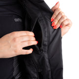 Oxford Omega 1.0 D2D Ladies Motorcycle Jacket Black Camo Red