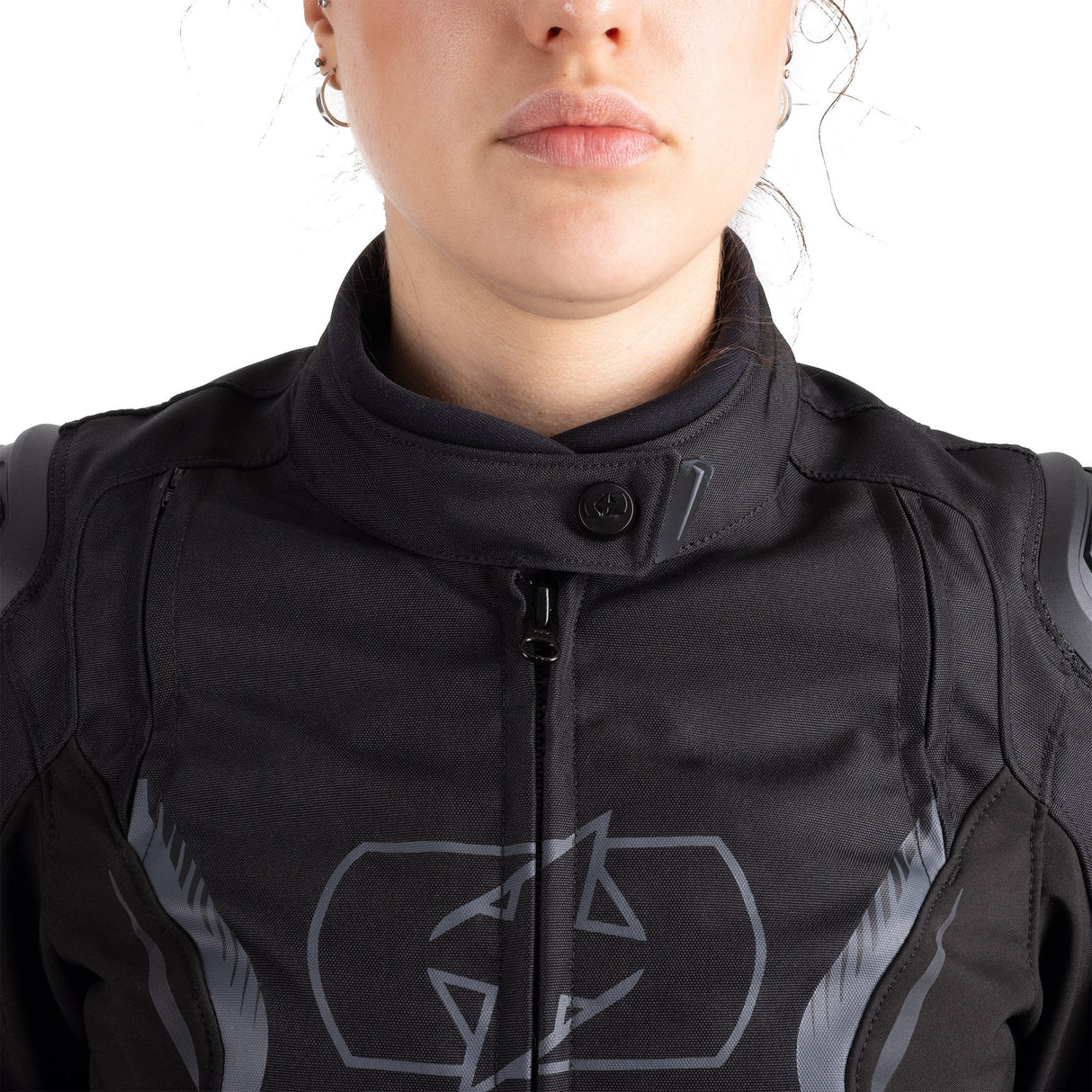 Oxford Omega 1.0 D2D Ladies Motorcycle Jacket Stealth Black